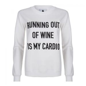 Sweatshirt "Running out of Wine" - langer Arm