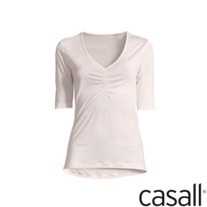 Top - Gathered Front Tee 1/2 Arm